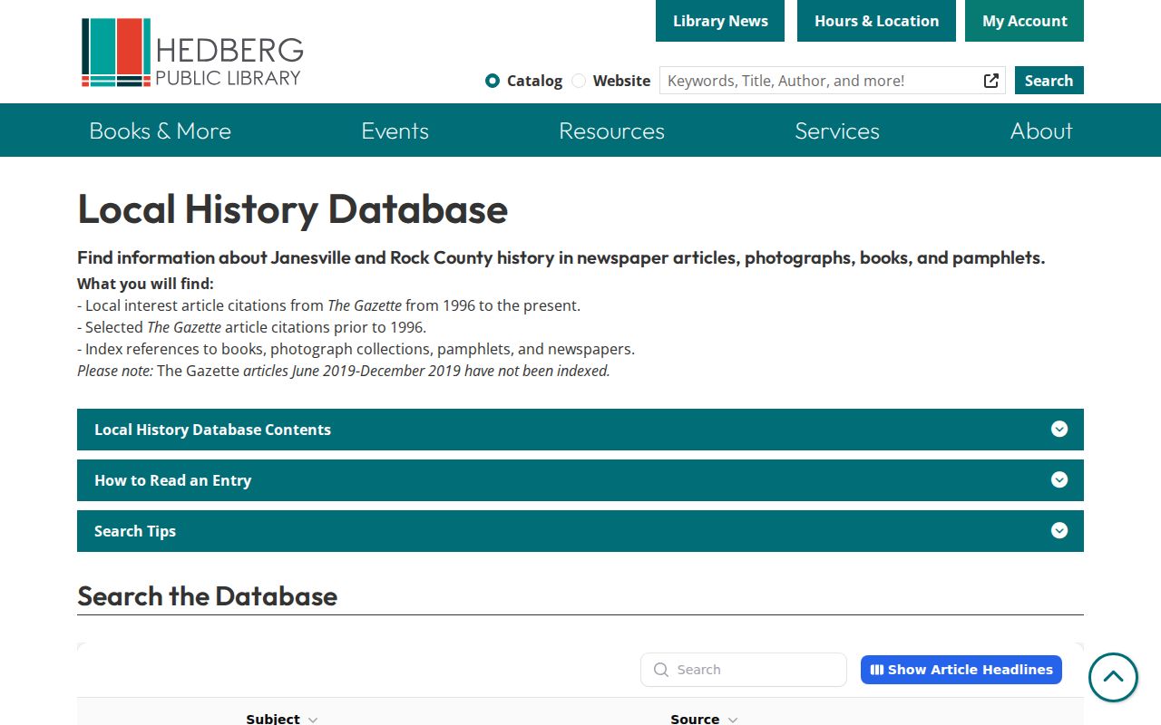 Janesville city directory research in Hedberg Local History Database