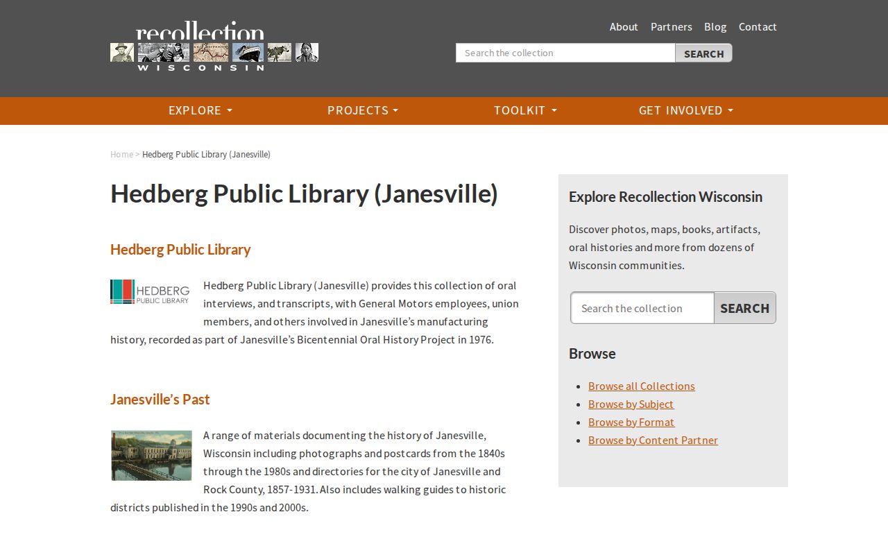 Janesville city directory holdings at Hedberg Public Library